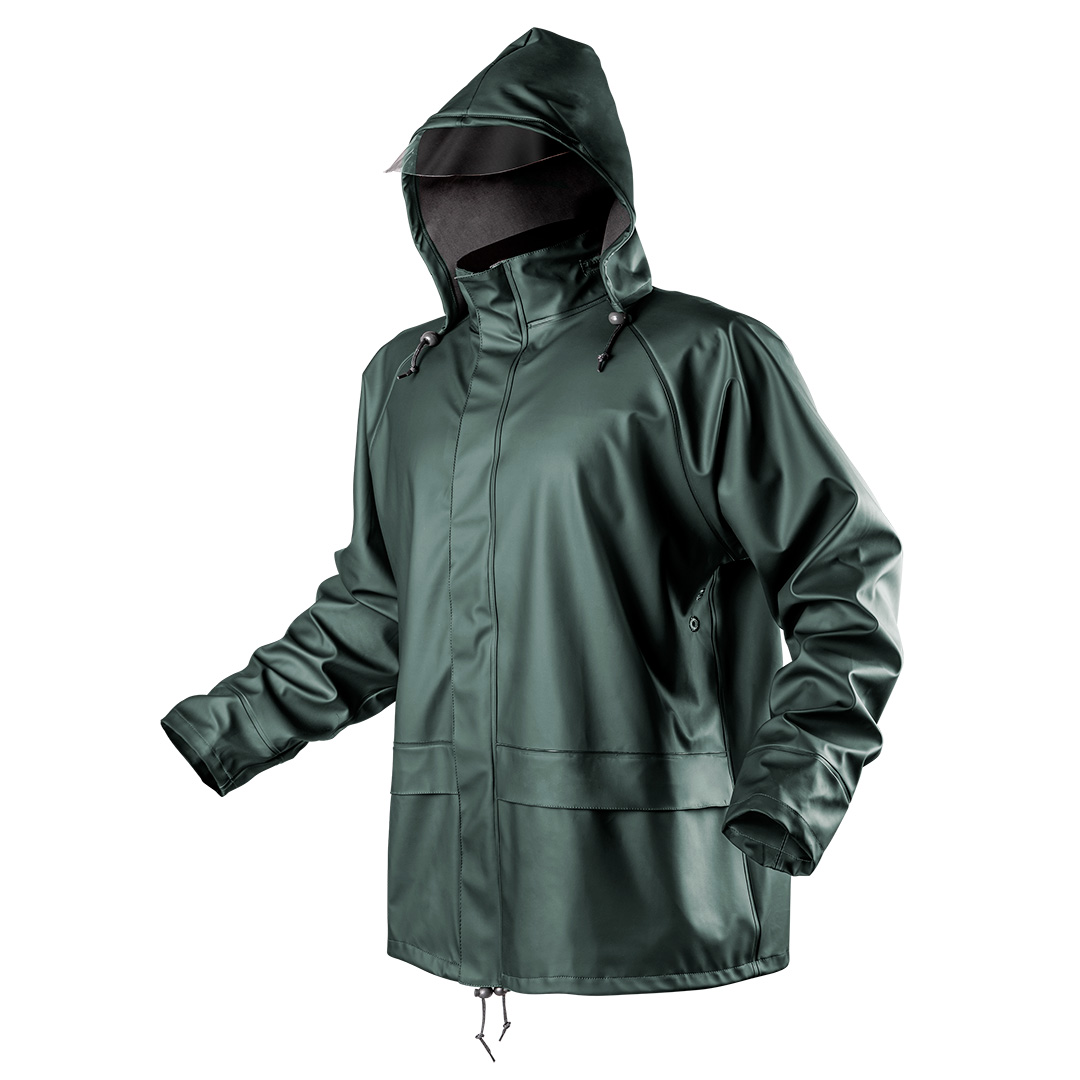Kurtka przeciwdeszczowa PU/PVC, rozmiar XXXL