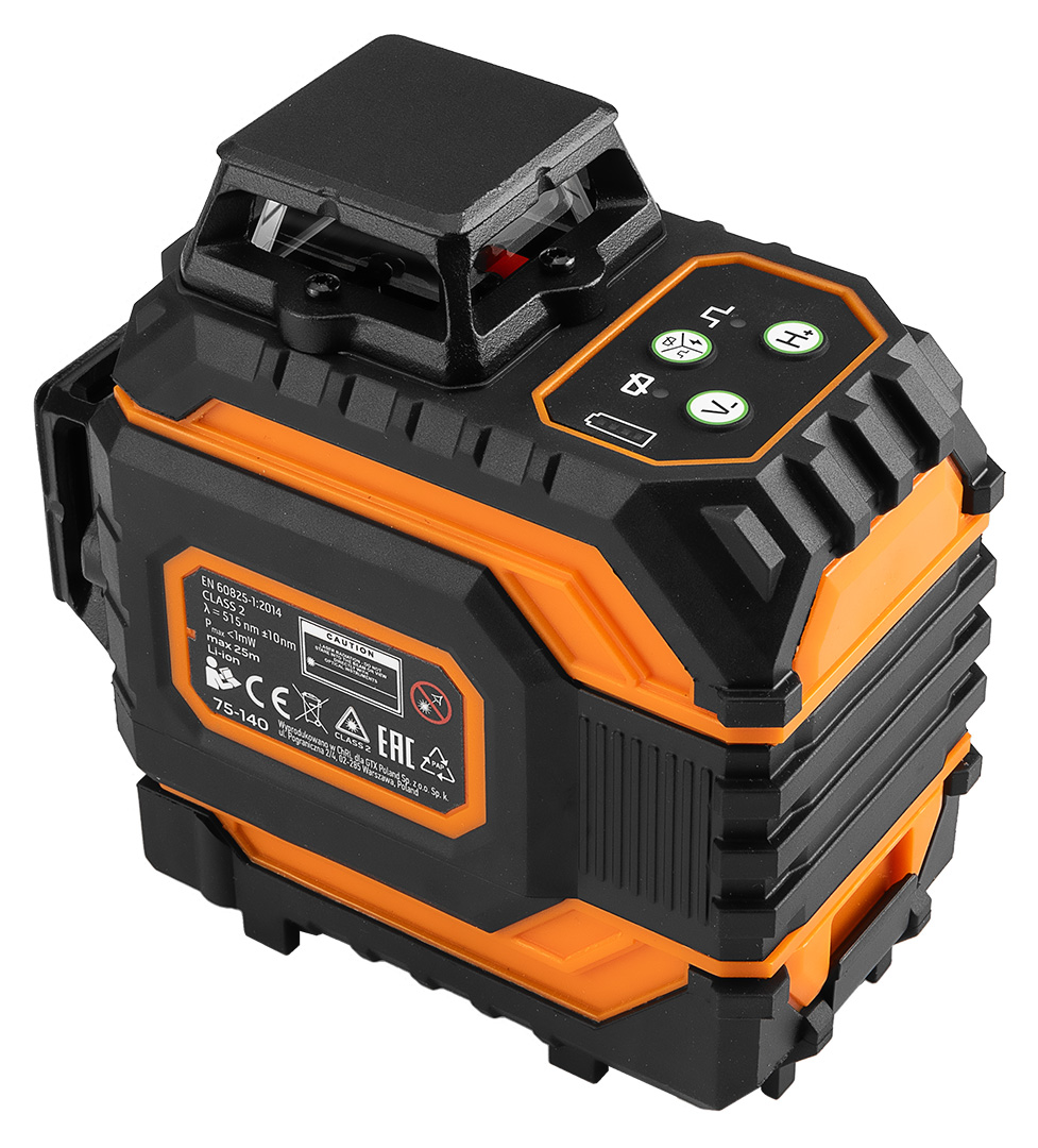 Laser 3D, 12 linii, zielony, walizka, tarcza celownicza, magnetyczny uchwyt, ładowarka - obrazek 4