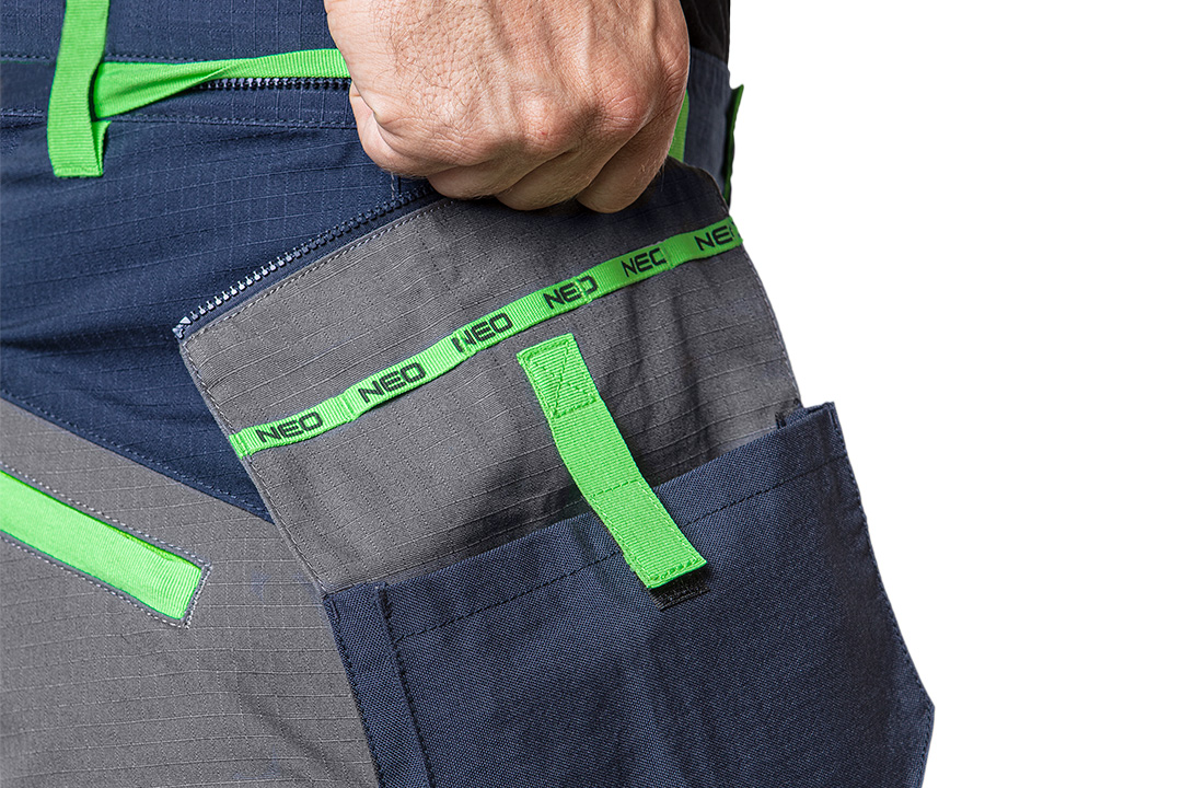 Spodnie robocze PREMIUM, 100% bawełna, ripstop, rozmiar XXXL - obrazek 7