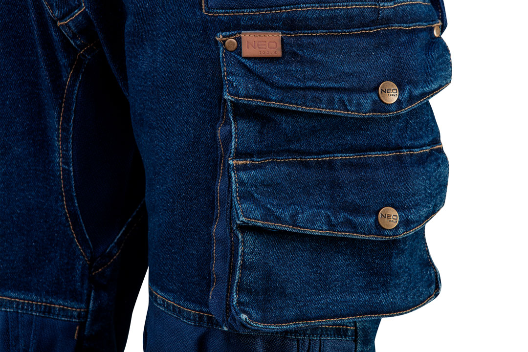 Spodnie robocze DENIM, wzmocnienia na kolanach, rozmiar L - obrazek 5