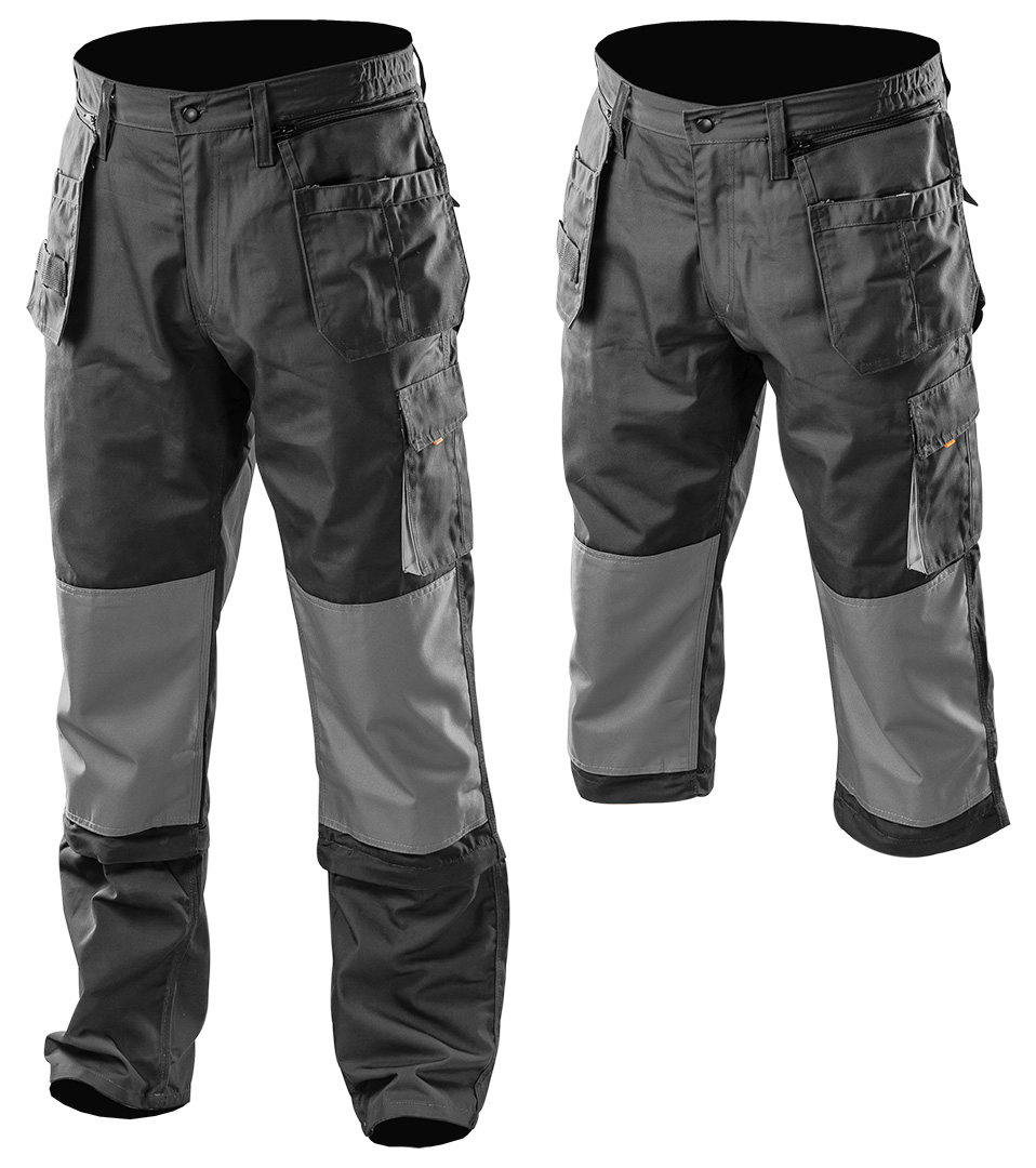 Work trousers HD, size XL/56, with detachable pockets and legs - obrazek 2