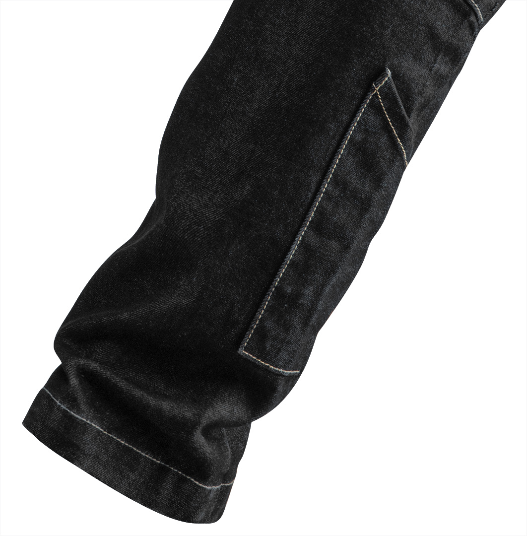 Spodnie robocze 5-kieszeniowe DENIM, czarne, rozmiar L - obrazek 5