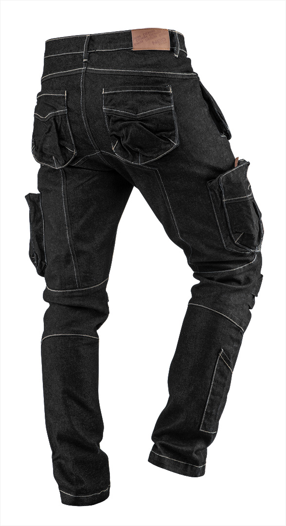 Spodnie robocze 5-kieszeniowe DENIM, czarne, rozmiar XXL - obrazek 2