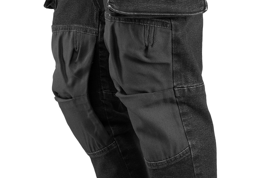 Spodnie robocze DENIM, czarne, rozmiar XXXL - obrazek 5