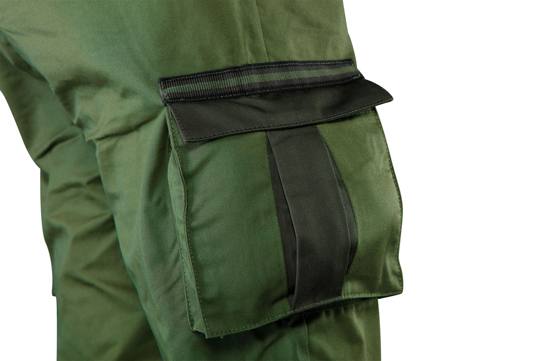 Ogrodniczki robocze CAMO olive, rozmiar S - obrazek 4