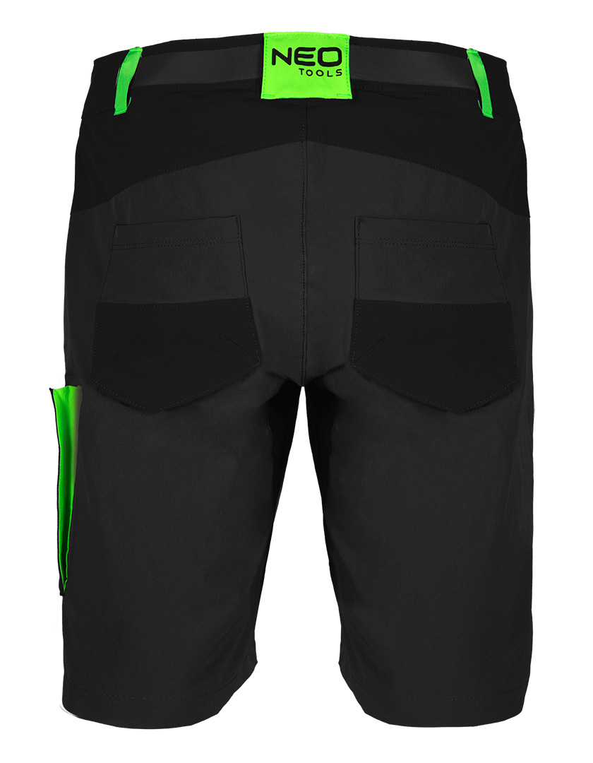 Krótkie spodenki PREMIUM, 4 way stretch, czarne, rozmiar L - obrazek 2
