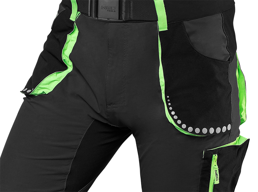 Krótkie spodenki PREMIUM, 4 way stretch, czarne, rozmiar L - obrazek 7