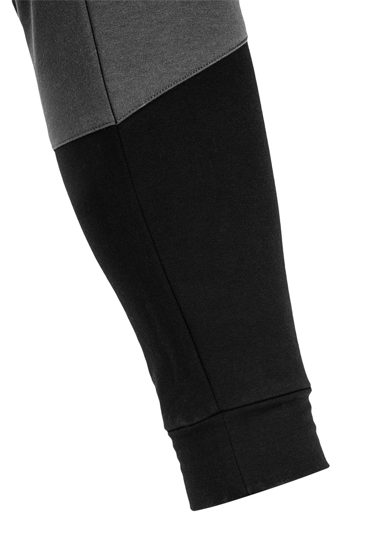 Spodnie dresowe COMFORT, czarno-szare, rozmiar L - obrazek 3