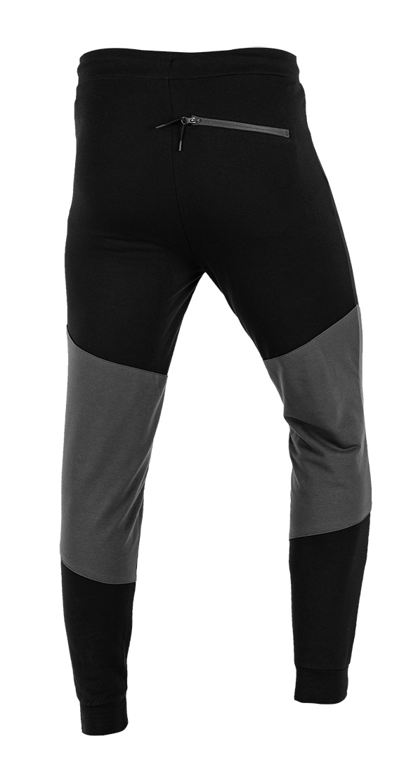 Spodnie dresowe COMFORT, czarno-szare, rozmiar S - obrazek 2