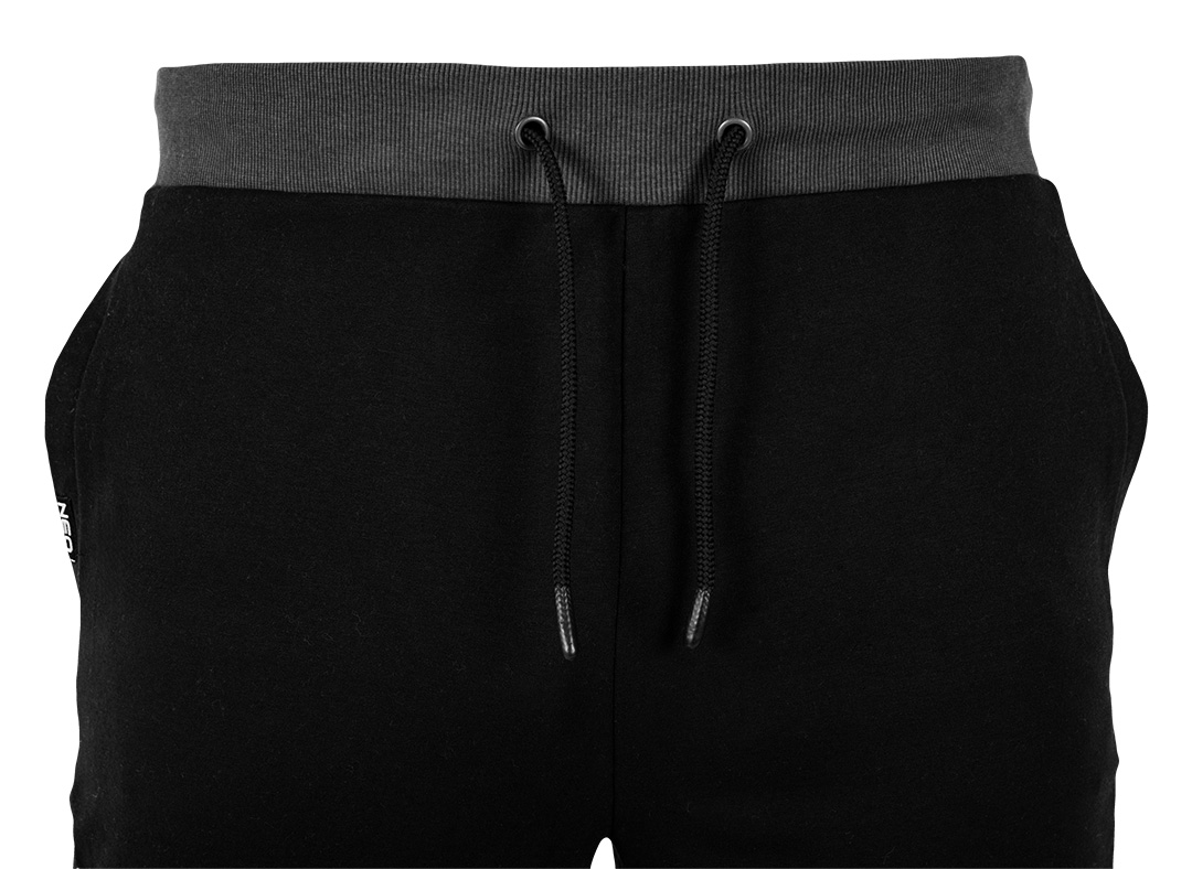 Spodnie dresowe COMFORT, szaro-czarne, rozmiar L - obrazek 7