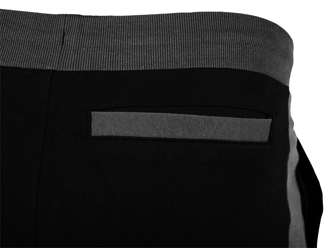 Spodnie dresowe COMFORT, szaro-czarne, rozmiar M - obrazek 6