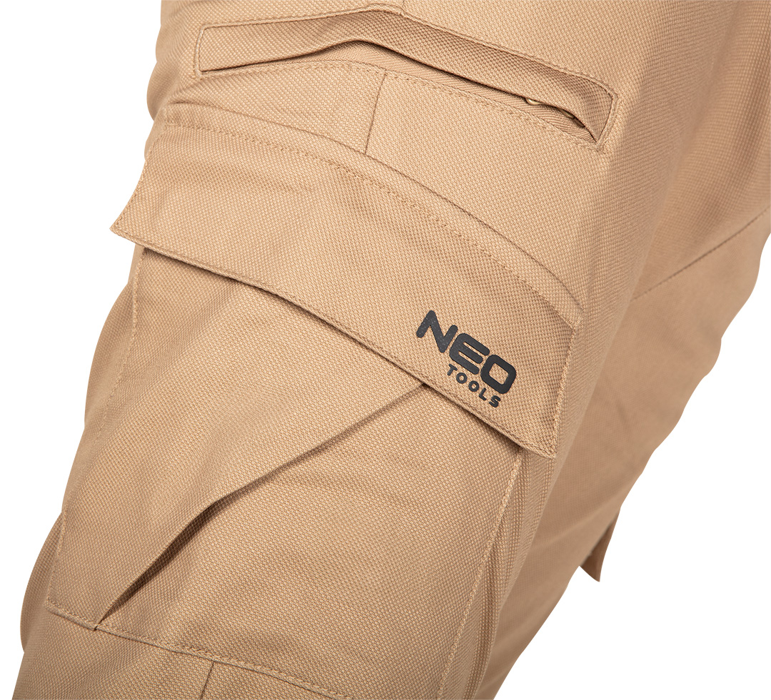 Spodnie robocze OUTDOOR, typu jogger, beżowe, rozmiar M - obrazek 3