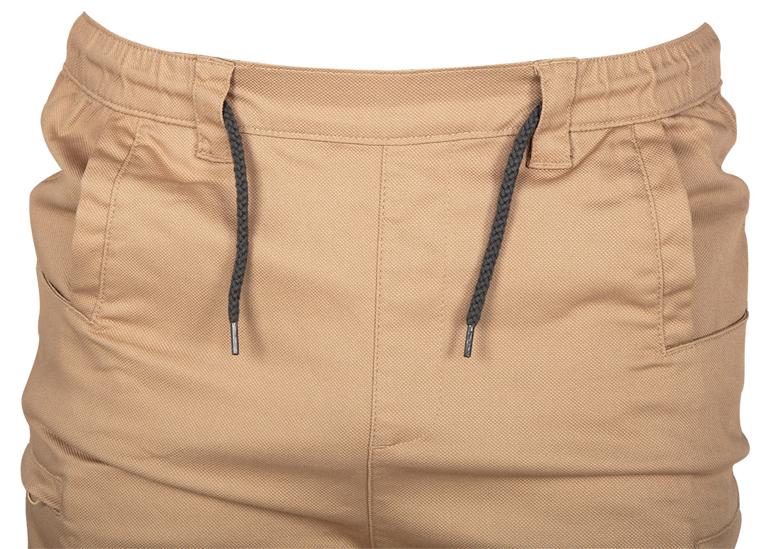 Spodnie robocze OUTDOOR, typu jogger, beżowe, rozmiar M - obrazek 4