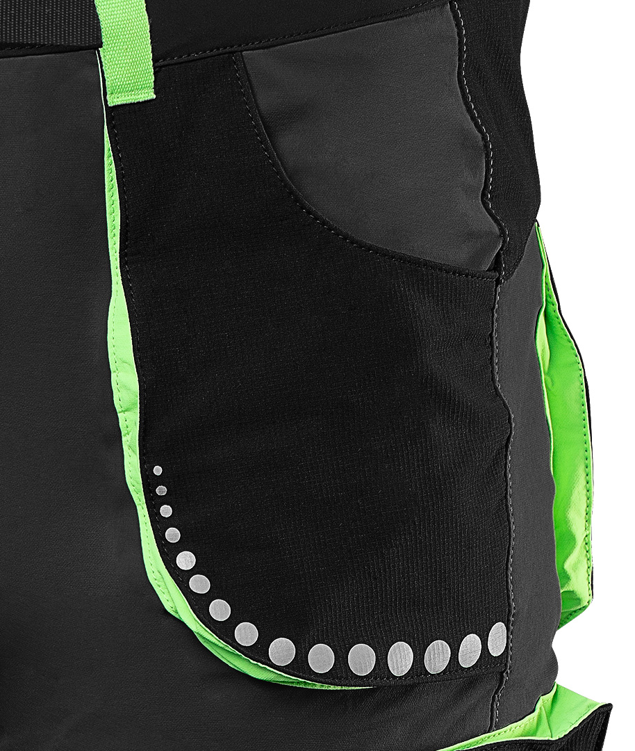 Spodnie robocze PREMIUM,4 way stretch, czarne, rozmiar XL - obrazek 5