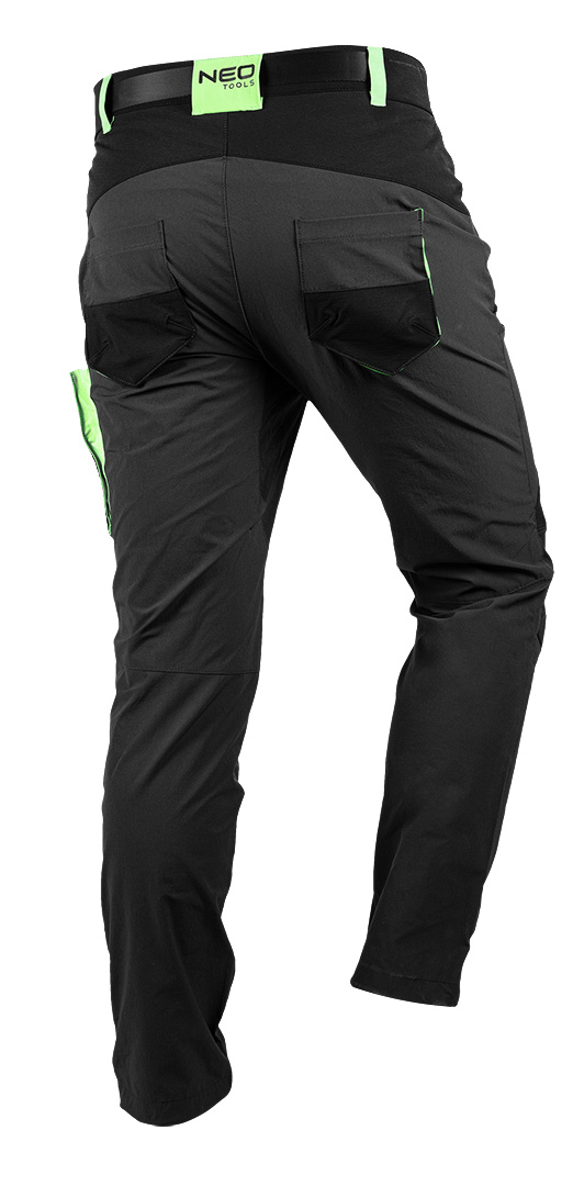 Spodnie robocze PREMIUM,4 way stretch, czarne, rozmiar XXXL - obrazek 15