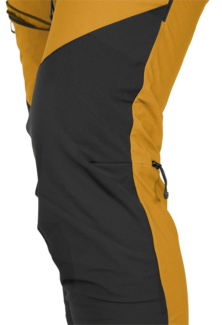 Spodnie robocze OUTDOOR, 4 way stretch, musztardowe, rozmiar XS - obrazek 9