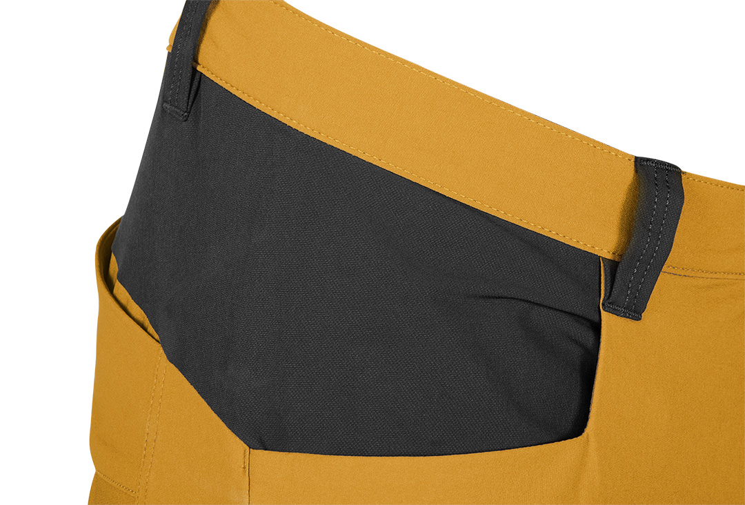 Spodnie robocze OUTDOOR, 4 way stretch, musztardowe, rozmiar XXL - obrazek 3