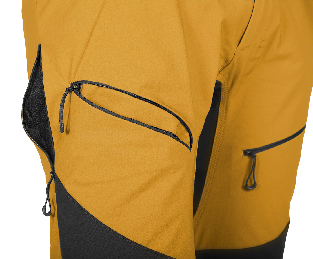 Spodnie robocze OUTDOOR, 4 way stretch, musztardowe, rozmiar XXXL - obrazek 6
