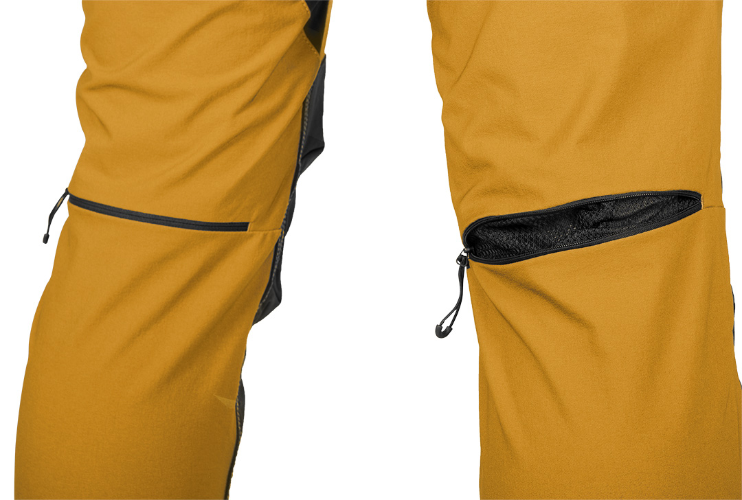 Spodnie robocze OUTDOOR, 4 way stretch, musztardowe, rozmiar XXXL - obrazek 7