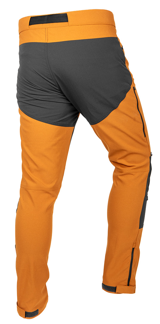 Spodnie robocze OUTDOOR, 4 way stretch, musztardowo-szare, rozmiar XS - obrazek 2