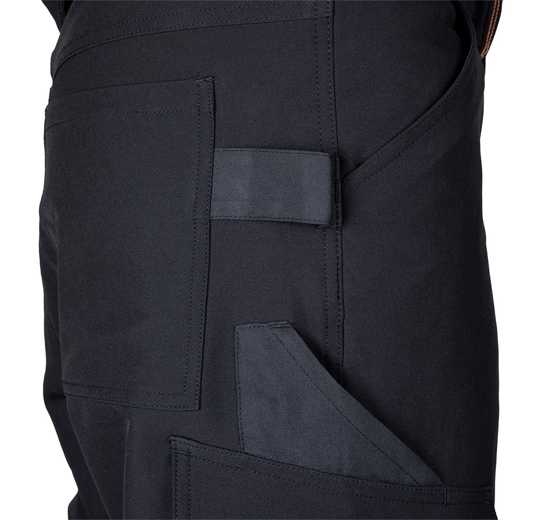 Spodnie robocze Mix&Match, 4 way stretch, czarno-pomarańczowe, rozmiar S - obrazek 5
