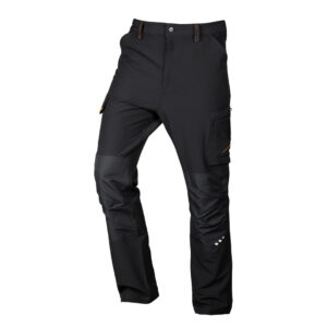 Spodnie robocze Mix&Match, 4 way stretch, czarno-pomarańczowe, rozmiar XS