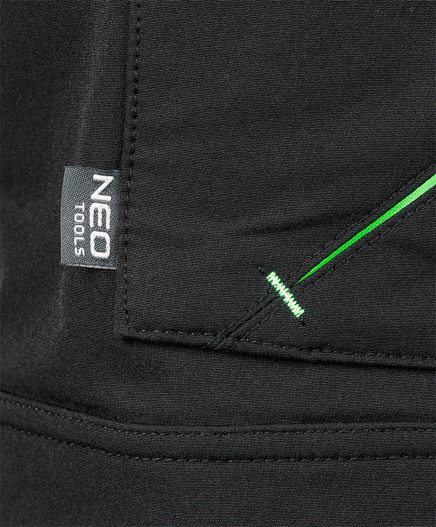 Spodnie robocze Mix&Match, 4 way stretch, z kaburami, Cordura, czarne, rozmiar M - obrazek 12