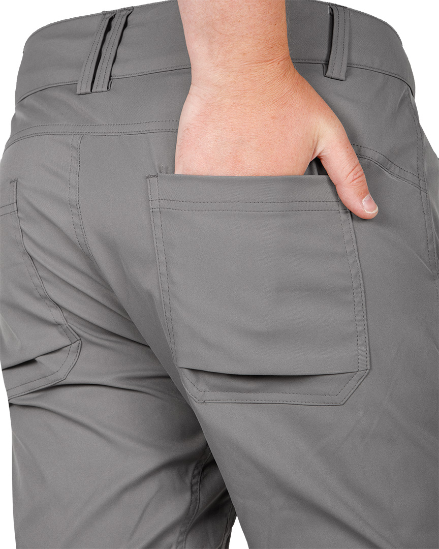 Spodnie robocze OUTDOOR, 2 way stretch, szare, rozmiar S - obrazek 4