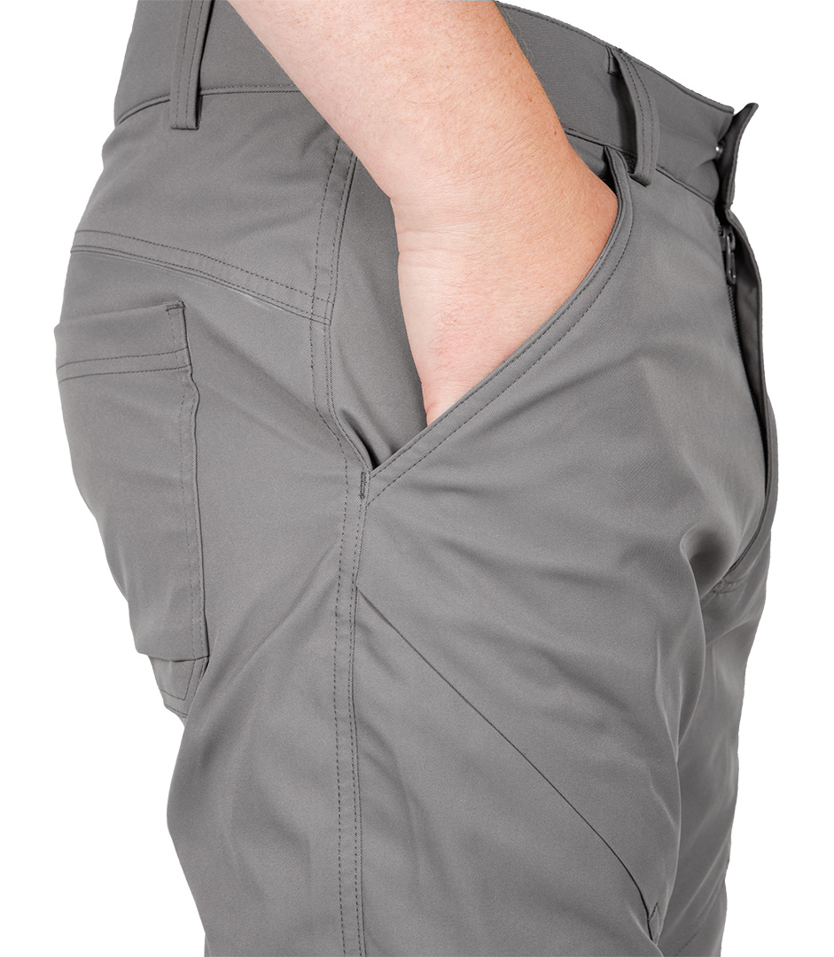 Spodnie robocze OUTDOOR, 2 way stretch, szare, rozmiar XL - obrazek 6