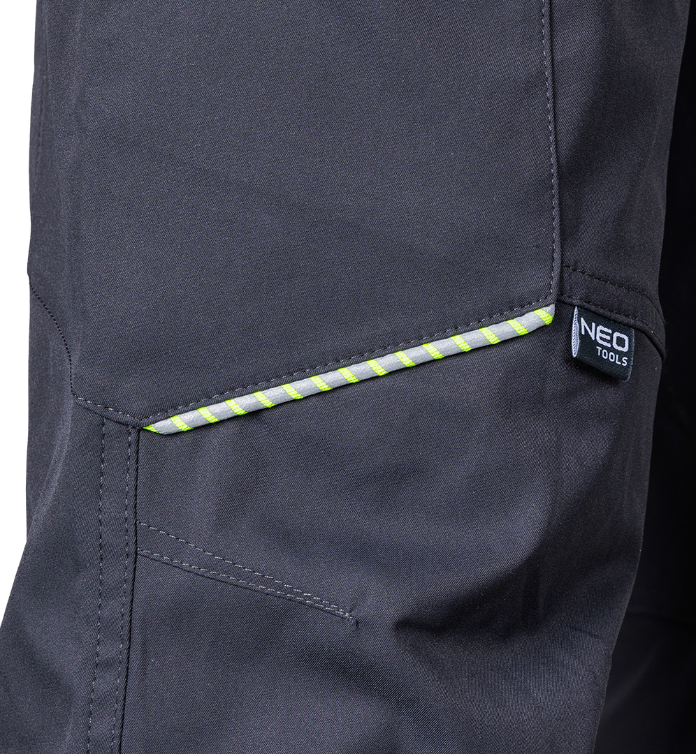 Spodnie robocze Mix&Match, stretch, szare, rozmiar M - obrazek 4