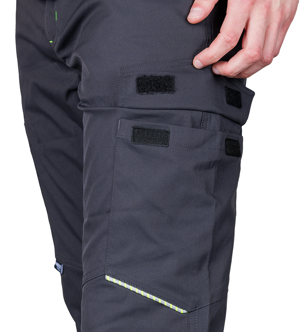 Spodnie robocze Mix&Match, stretch, szare, rozmiar M - obrazek 5