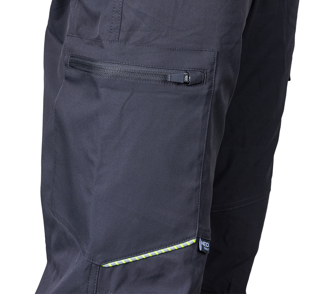 Spodnie robocze Mix&Match, stretch, szare, rozmiar M - obrazek 7