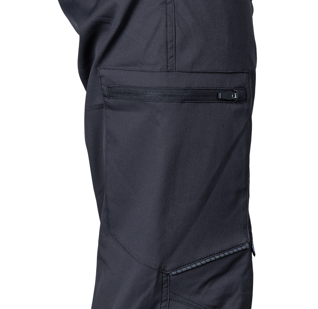 Spodnie robocze Mix&Match, stretch, czarne, rozmiar L - obrazek 3