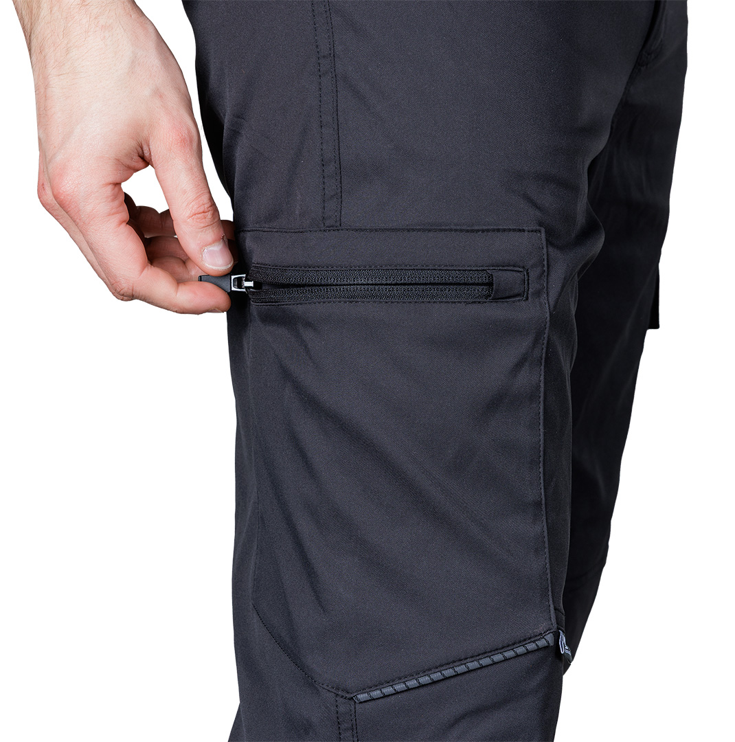 Spodnie robocze Mix&Match, stretch, czarne, rozmiar L - obrazek 6