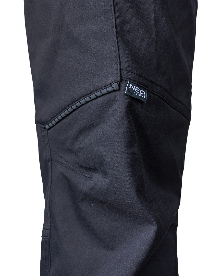 Spodnie robocze Mix&Match, stretch, czarne, rozmiar XS - obrazek 7