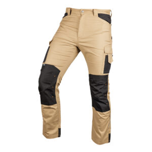 Spodnie robocze Mix&Match, Canvas, wzmocnienia z Cordury, beżowo-czarne, rozmiar XL