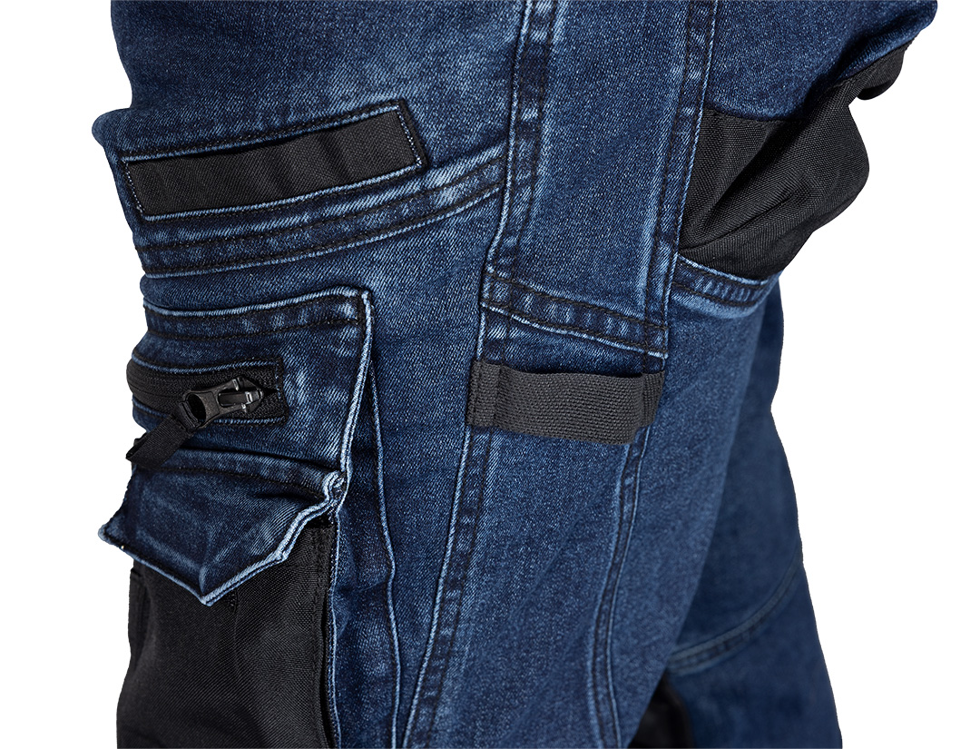 Spodnie robocze DENIM, wzmocnienia Oxford, granatowe, rozmiar L - obrazek 7