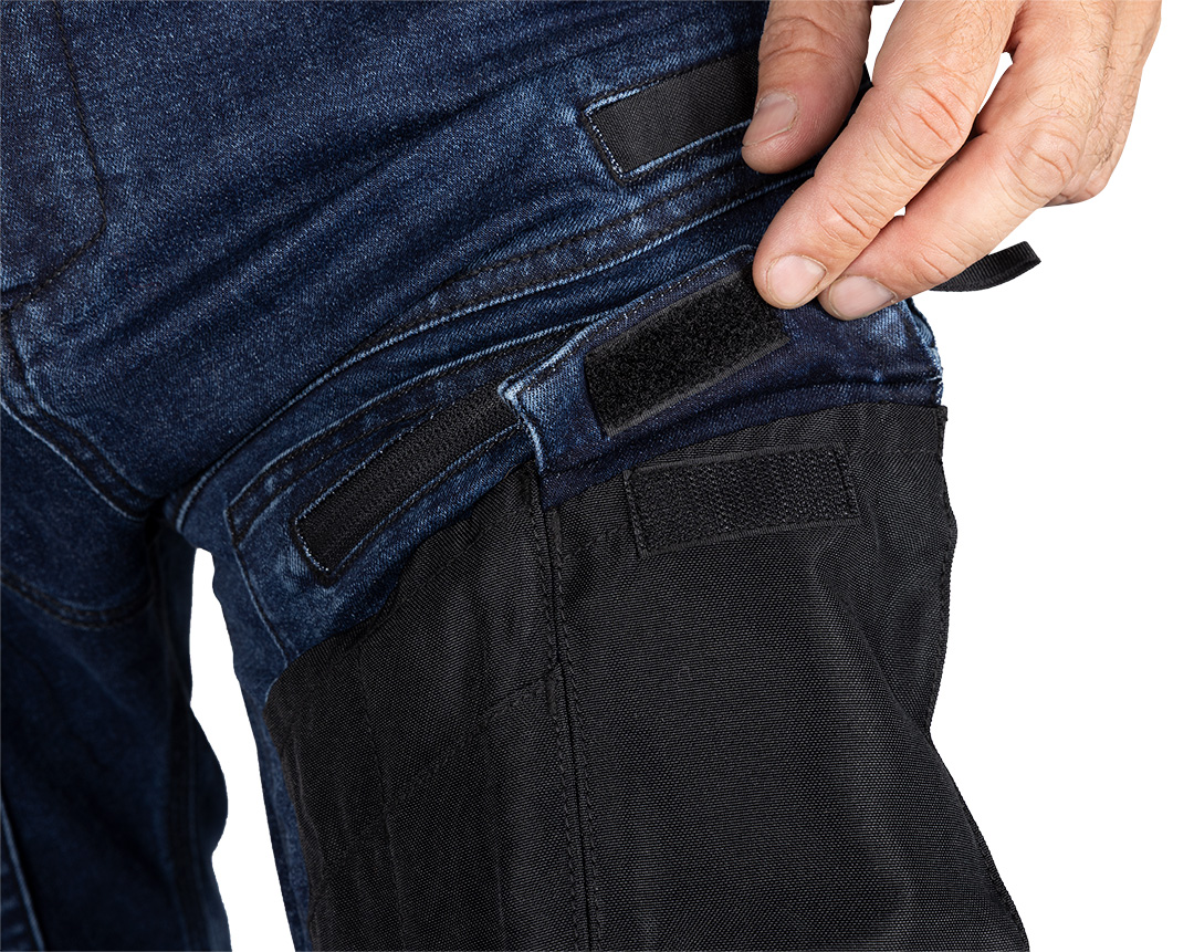 Spodnie robocze DENIM, wzmocnienia Oxford, granatowe, rozmiar S - obrazek 5