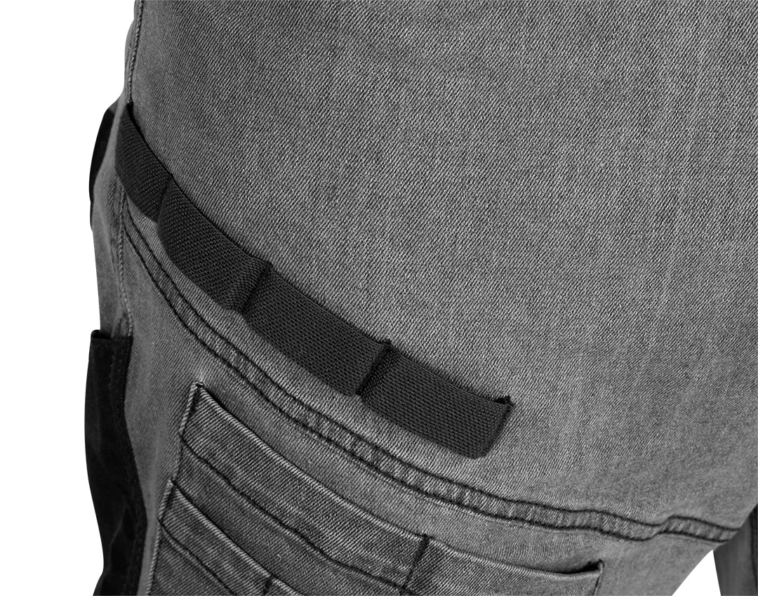 Spodnie robocze DENIM, wzmocnienia Oxford, szare, rozmiar XL - obrazek 6