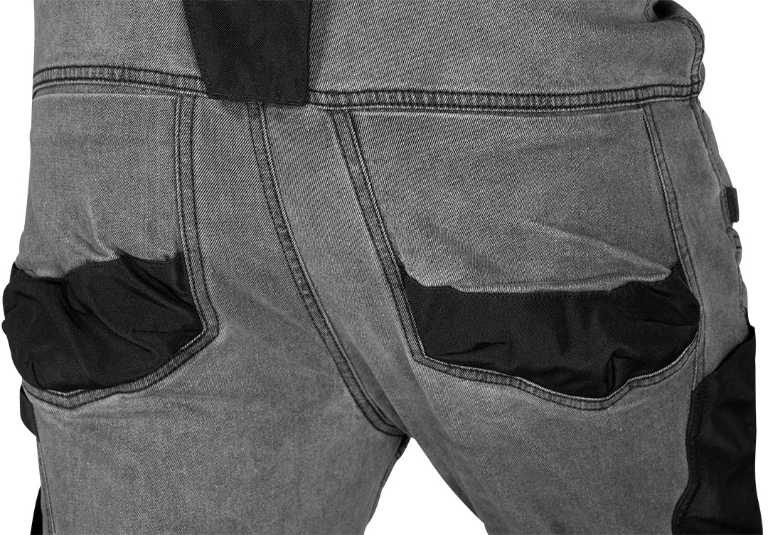 Spodnie robocze DENIM, wzmocnienia Oxford, szare, rozmiar XS - obrazek 5