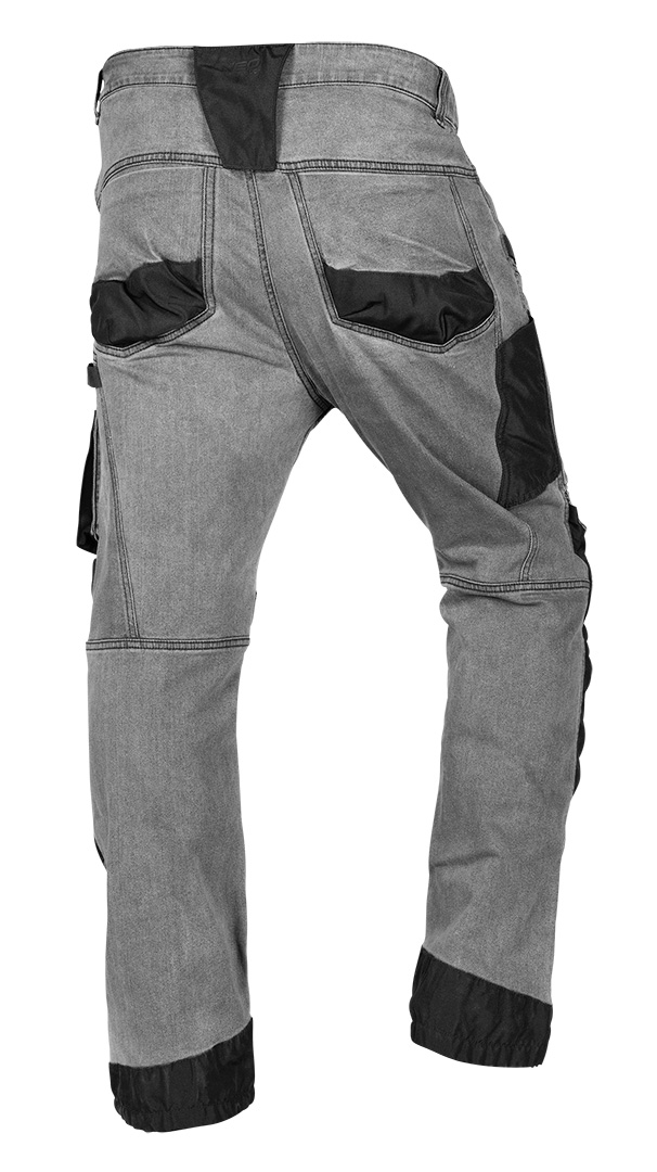 Spodnie robocze DENIM, wzmocnienia Oxford, szare, rozmiar XS - obrazek 7