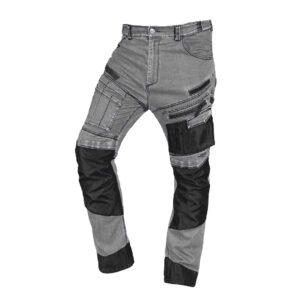 Spodnie robocze DENIM, wzmocnienia Oxford, szare, rozmiar XXXL