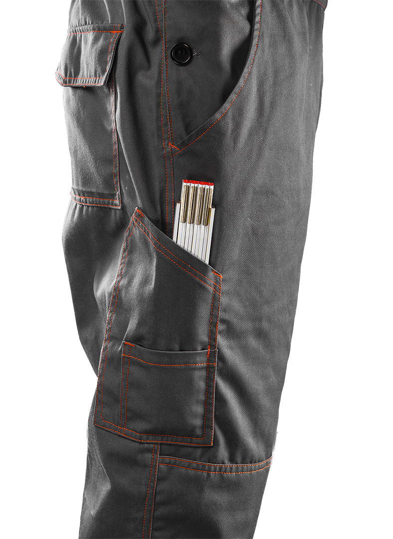 Work trousers with suspenders BASIC, size L/54 - obrazek 6