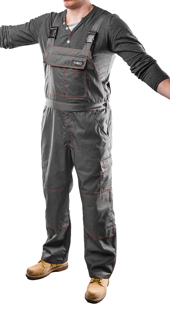 Work trousers with suspenders BASIC, size XXL/58 - obrazek 7