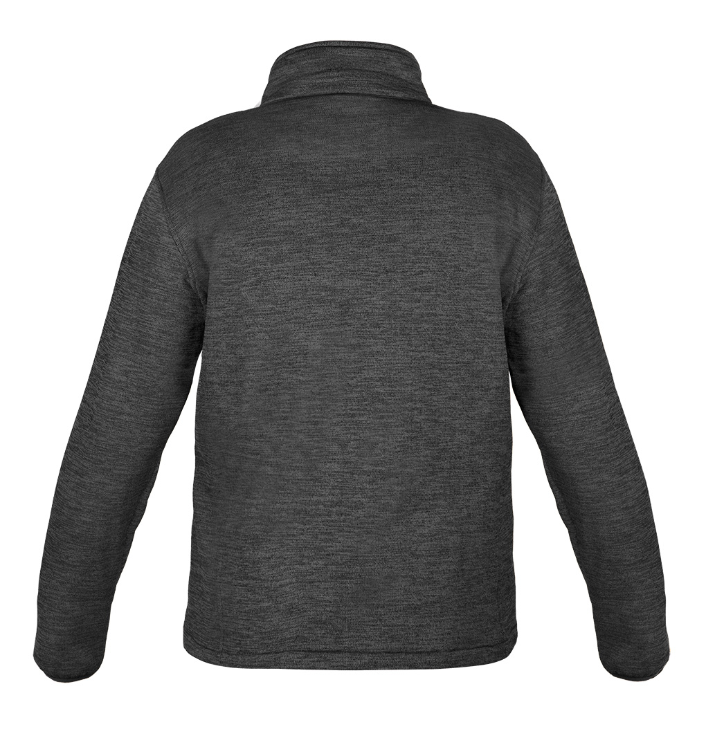 Bluza rozpinana OUTDOOR, pique, szara, rozmiar S - obrazek 2