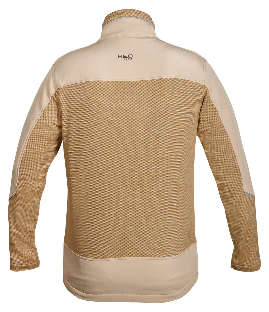 Bluza softshell OUTDOOR, beżowa, rozmiar S - obrazek 4