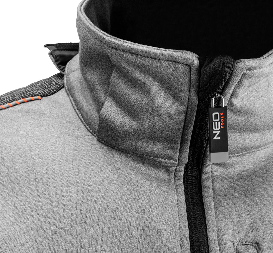 Kurtka robocza softshell z kapturem odpinanym, rozmiar S - obrazek 3