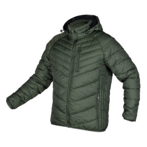 Kurtka Mix&Match, pikowana, puchowa, lekka, oliwkowo-czarna, rozmiar XXXL