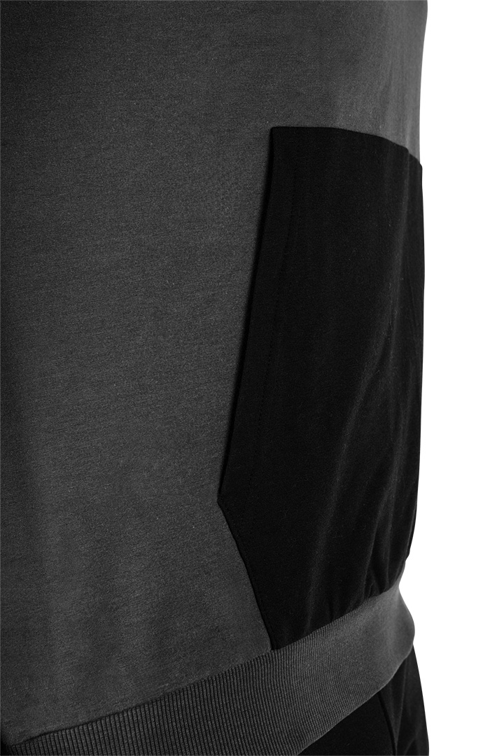 Bluza COMFORT, szaro-czarna, rozmiar XL - obrazek 5