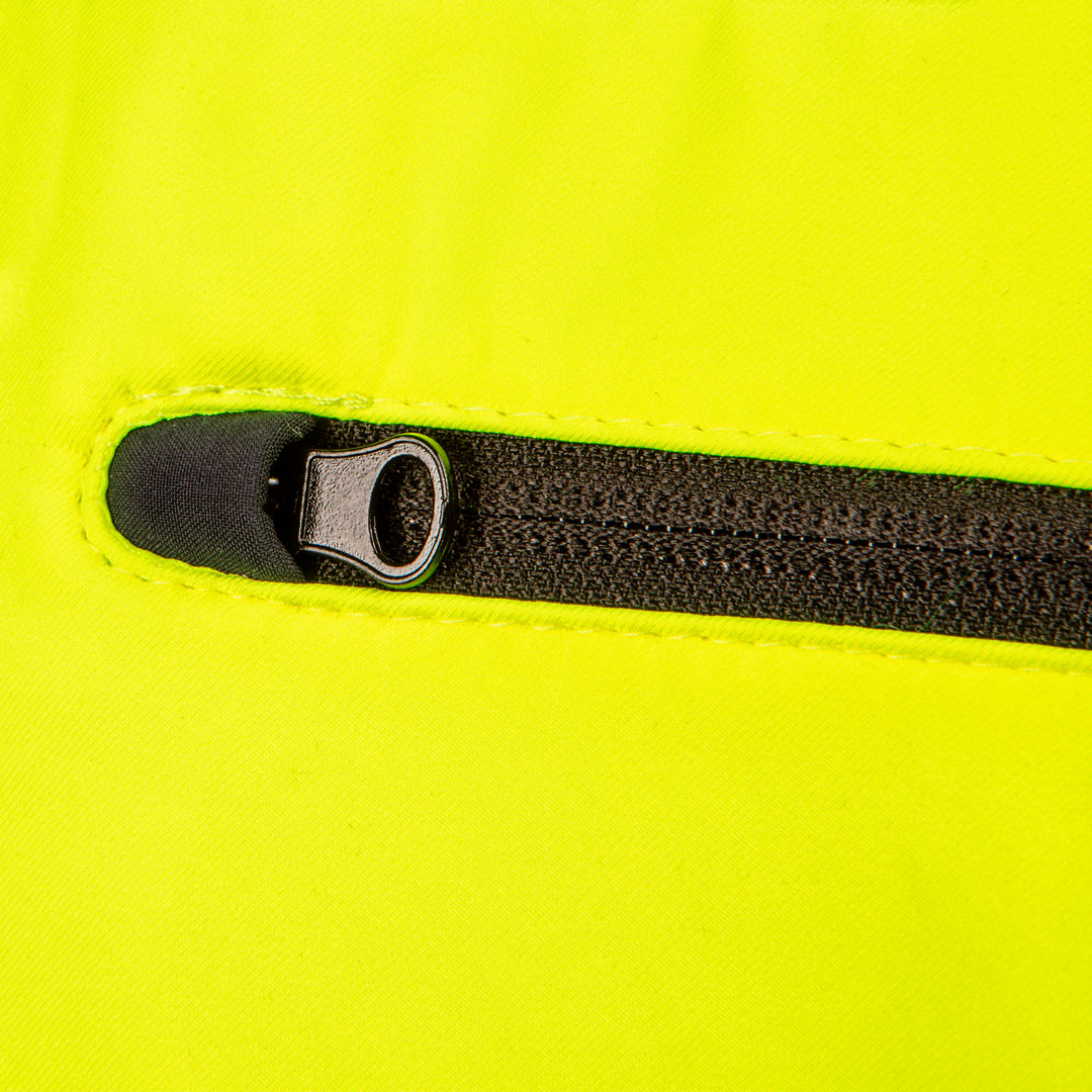 Kurtka robocza ostrzegawcza softshell z kapturem, żółta, rozmiar XL - obrazek 4